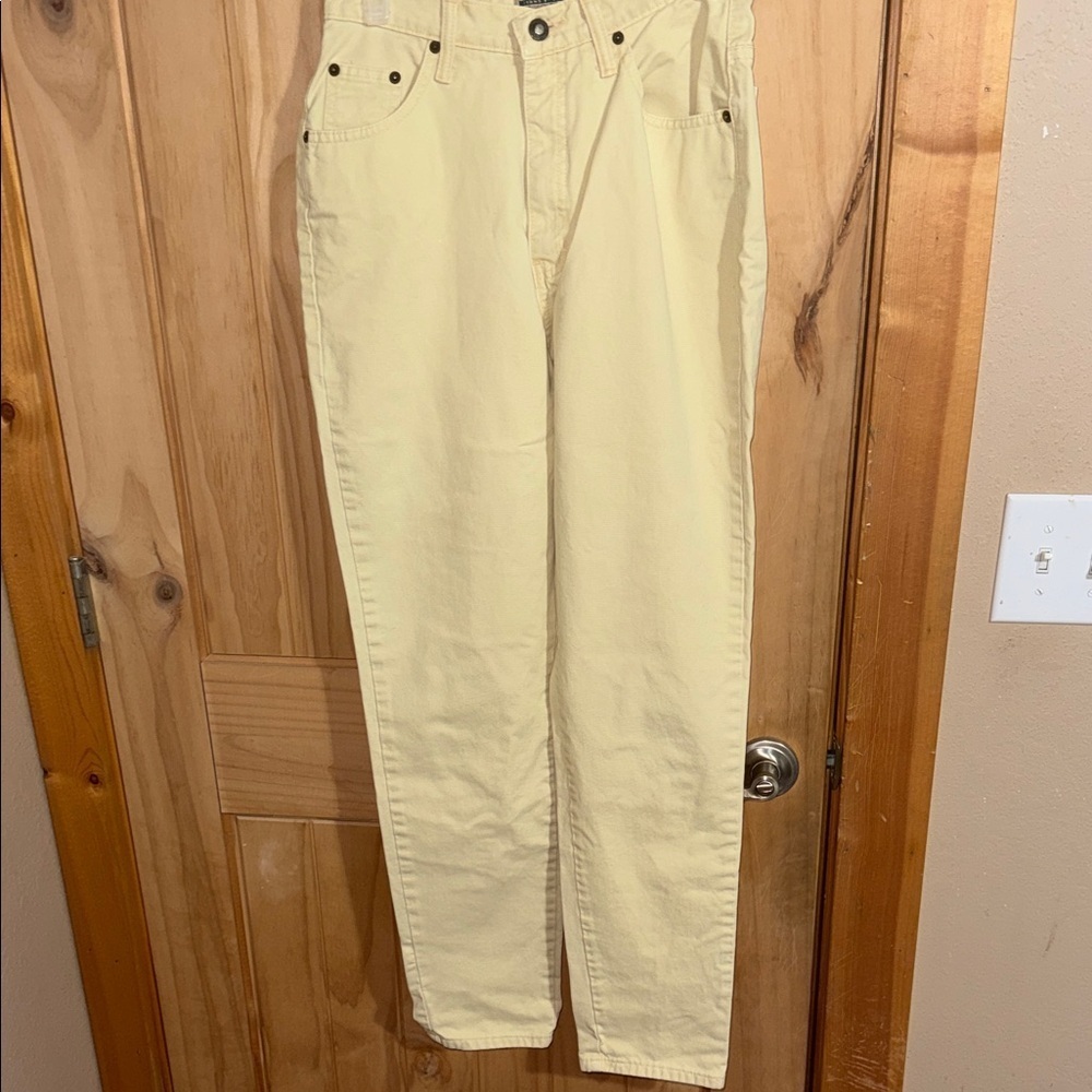 Vintage EXP jeans by express Yellow High-Waisted Pants